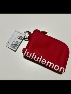 lululemon athletica Red Logo Card Pouch